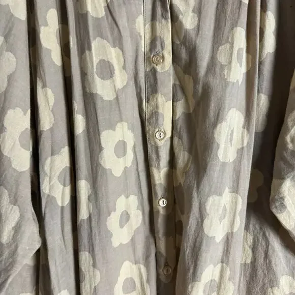 Christy Dawn The Rumi Mocha Daisy Beige Block Floral Print Maxi Dress Size XL - Picture 16 of 16